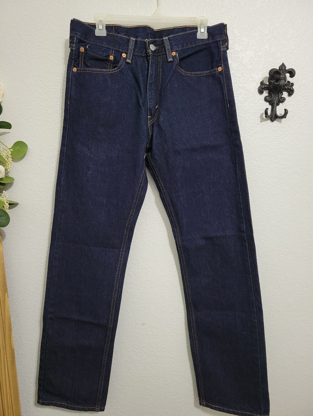 Men's Dark Blue Straight-Leg Levi's Jeans New Without Tags